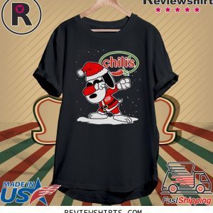 Santa Snoopy Chili’s Merry Christmas T-Shirt