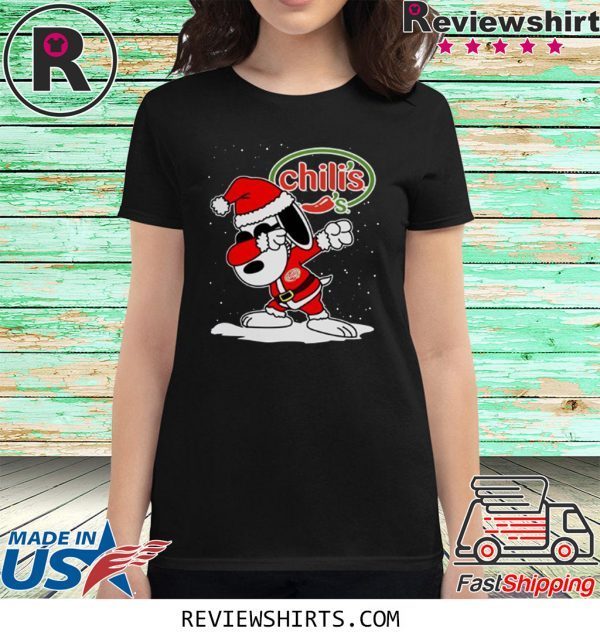 Santa Snoopy Chili’s Merry Christmas T-Shirt