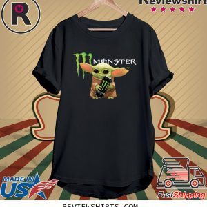 Star Wars Baby Yoda Hug Monster Energy T-Shirt