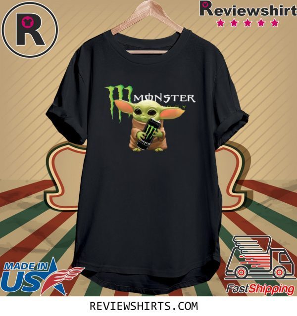 Star Wars Baby Yoda Hug Monster Energy T-Shirt