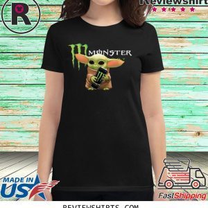 Star Wars Baby Yoda Hug Monster Energy T-Shirt