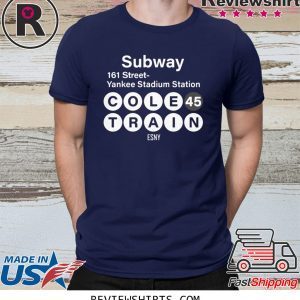 Subway 161 Street Station Yankee Stadium Cole 45 Train Esny T-Shirt