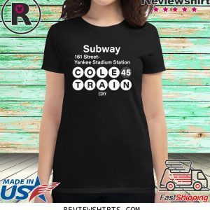 Subway 161 Street Station Yankee Stadium Cole 45 Train Esny T-Shirt