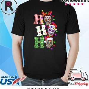 Sugar Skull Ho Ho Ho Christmas Shirt