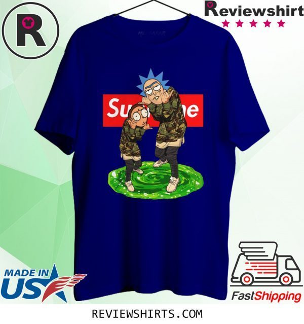 Supreme rick and morty shirt