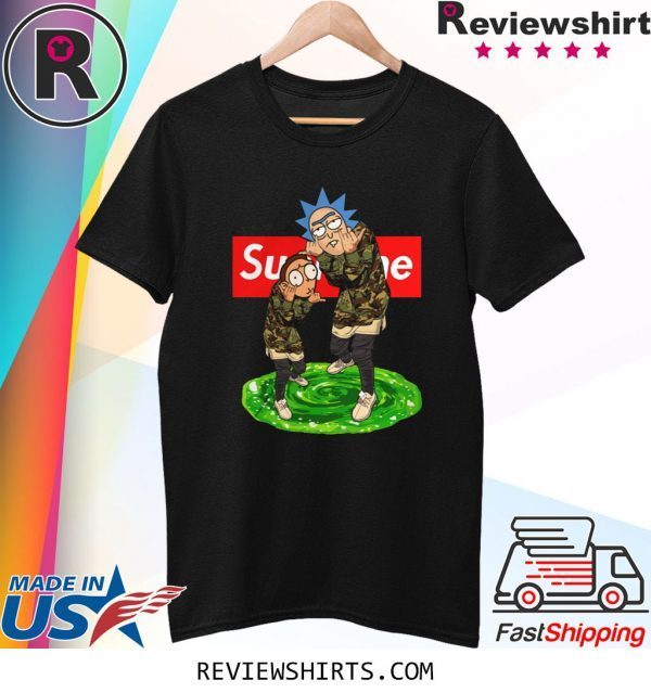 Supreme rick and morty shirt