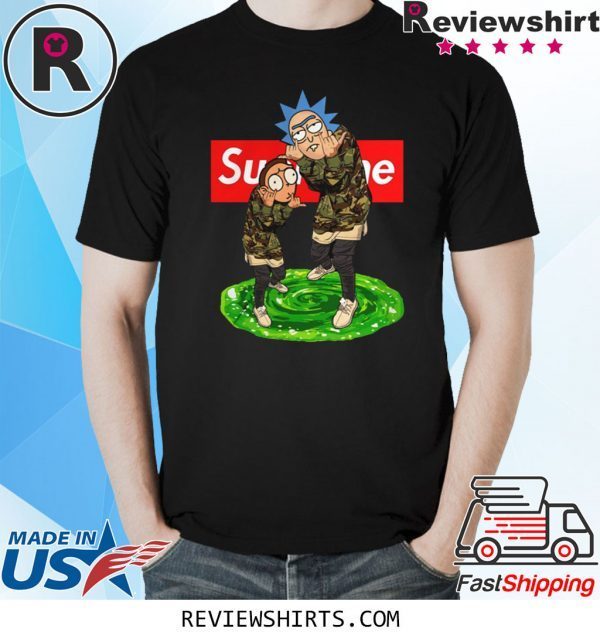 Supreme rick and morty shirt