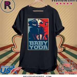 Baby Yoda Hope Poster Vintage T-Shirt