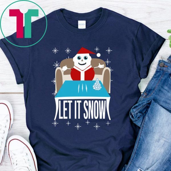 Walmart Let It Snow Santa Cocaine Shirt