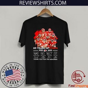 62 Years of Chiefs 1959 2019 thank you for the memories Unisex T-Shirt