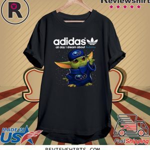 Original Adidas All Day I Dream About Subaru Baby Yoda T-Shirt