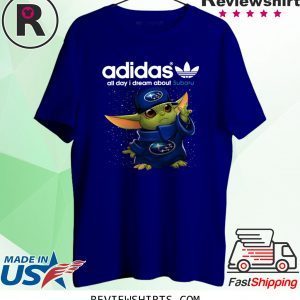 Original Adidas All Day I Dream About Subaru Baby Yoda T-Shirt