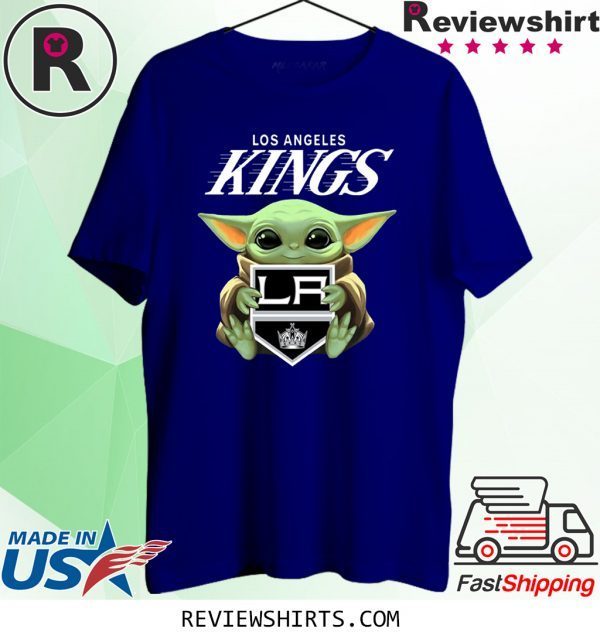 Baby Yoda Hug Los Angeles Kings T-Shirt