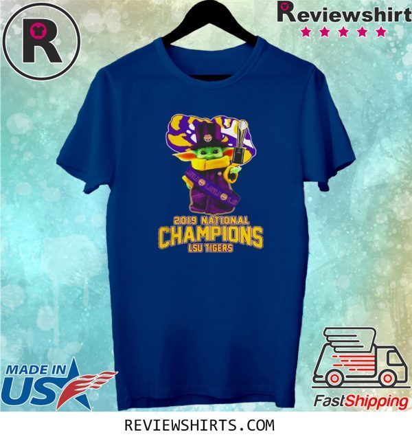 Baby Yoda LSU Tigers 2019 national champions LSU Tigers t-shirt