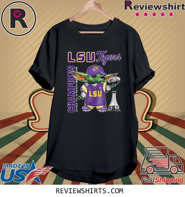 Baby Yoda LSU Tigers Champions Cup Shirt