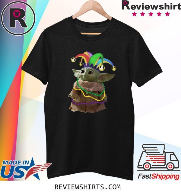 Baby Yoda Mardi Gras T-Shirt