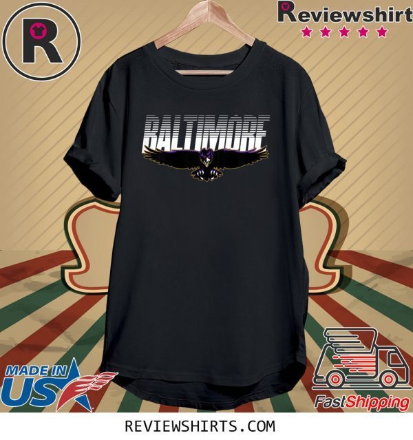 Baltimore Football Maryland Flying Raven Tee Shirt