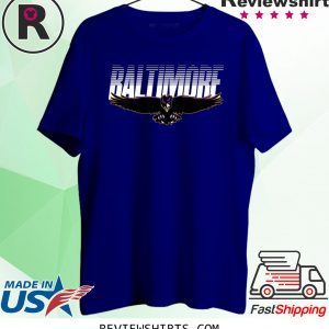 Baltimore Football Maryland Flying Raven Tee Shirt