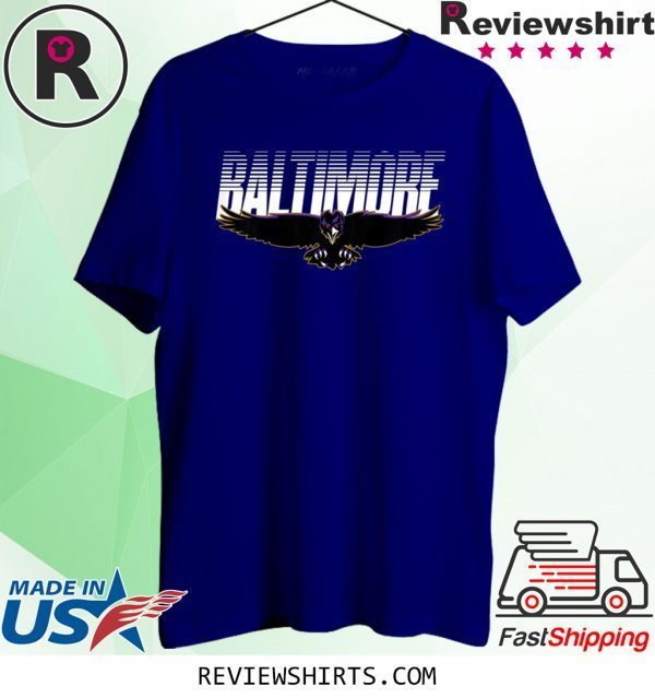 Baltimore Football Maryland Flying Raven Tee Shirt