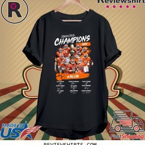 FIESTA BOWL CHAMPIONS CLEMSON TIGERS SIGNATURE T-SHIRT