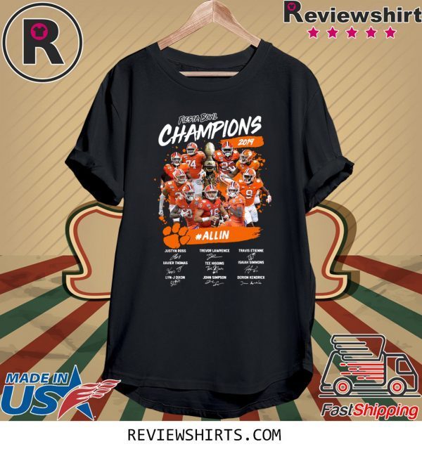 FIESTA BOWL CHAMPIONS CLEMSON TIGERS SIGNATURE T-SHIRT