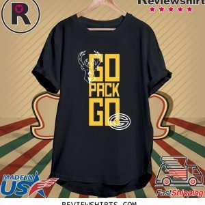 Go Pack Go T-Shirt - Milwaukee Bucks And Green Bay Packers