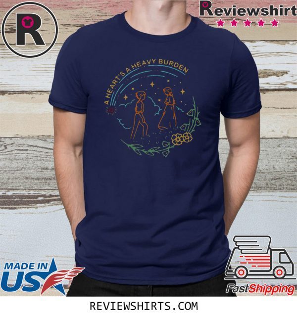 Howl and Sophie a heart’s a heavy burden t-shirt