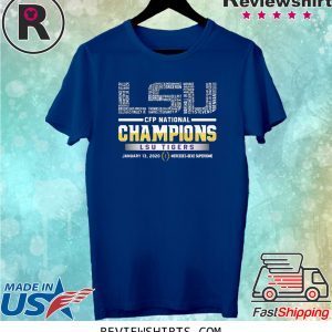 LSU CFP NATIONAL CHAMPIONS TIGERS 2020 T-SHIRT