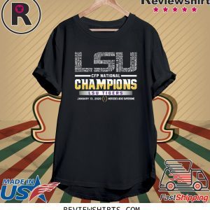 LSU CFP NATIONAL CHAMPIONS TIGERS 2020 T-SHIRT