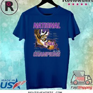 LSU TIGERS NATIONAL CHAMPIONS T-SHIRT