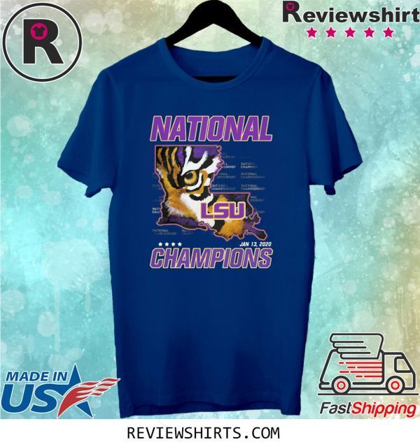 LSU TIGERS NATIONAL CHAMPIONS T-SHIRT