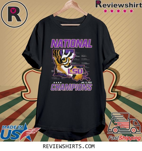 LSU TIGERS NATIONAL CHAMPIONS T-SHIRT