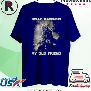 Master Yoda hello darkness my old friend t-shirt