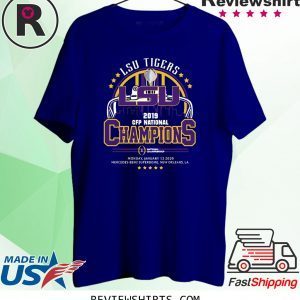 OFFICIAL LSU TIGERS 2019 CFP NATIONAL CHAMPIONS T-SHIRT