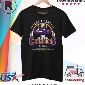 OFFICIAL LSU TIGERS 2019 CFP NATIONAL CHAMPIONS T-SHIRT