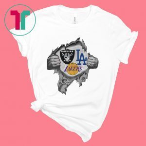 Oakland Raiders Vs Los Angeles Lakers Inside Tee Shirt