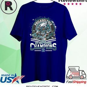 PHILADELPHIA EAGLES 2019 NFC EAST DIVISION CHAMPIONS TEE SHIRT