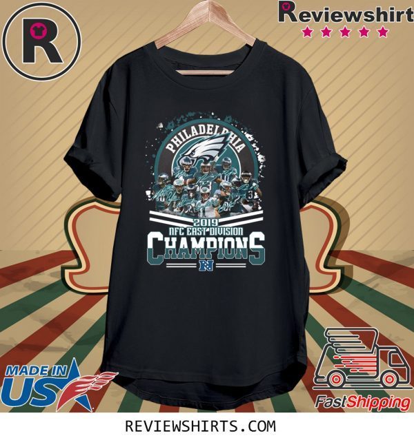 PHILADELPHIA EAGLES 2019 NFC EAST DIVISION CHAMPIONS TEE SHIRT