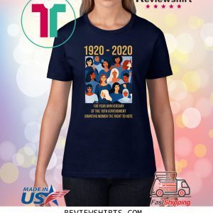 19th Amendment Women's Right to Vote 100 Years Suffragette Tee Shirt
