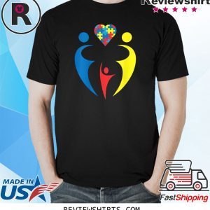 Autism Awarness Family Trio Heart Puzzle 2020 TShirt