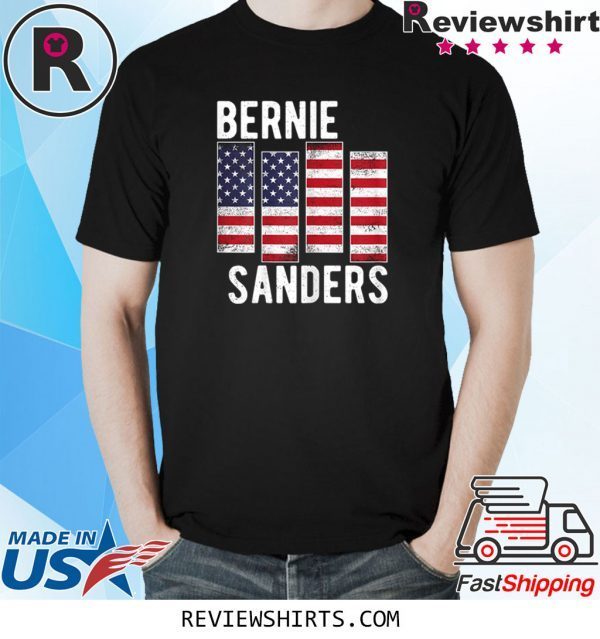 Bernie Sanders Black US Flag Vintage America Flag Not Me Unisex TShirt