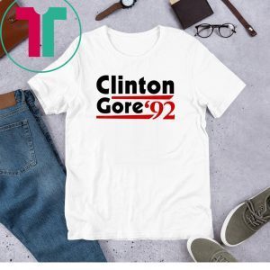 Clinton Gore 92 Democratic Election Vintage Tee Shirt