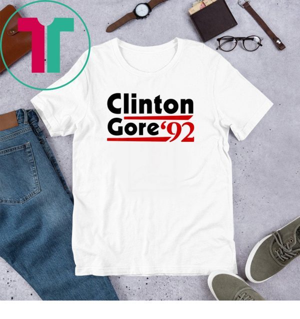 Clinton Gore 92 Democratic Election Vintage Tee Shirt