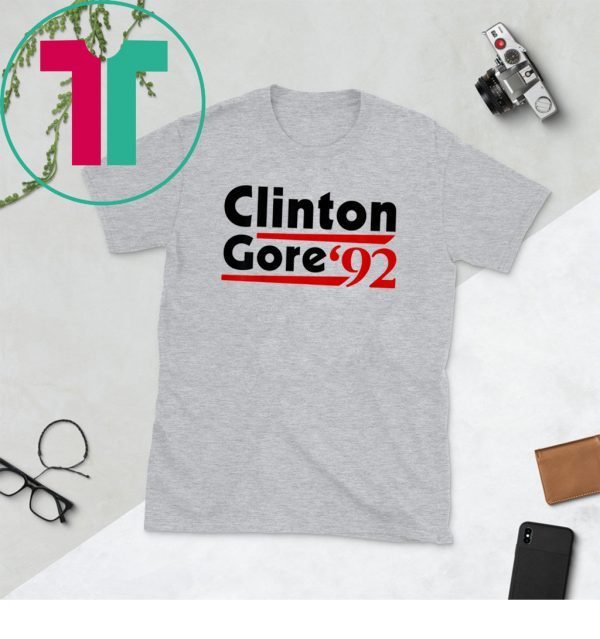 Clinton Gore 92 Democratic Election Vintage Tee Shirt