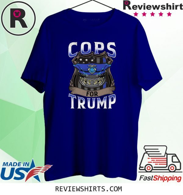 Cops For Trump 2020 Thin Blue Line US Flag Police 2020 Shirts