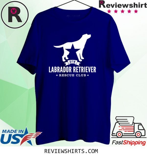 DFW Labrador Retriever Rescue Club White Logo Unisex TShirt