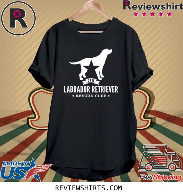 DFW Labrador Retriever Rescue Club White Logo Unisex TShirt