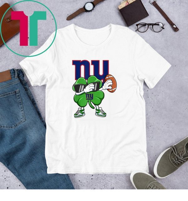 Dabbing Shamrock Football St Patrick’s Day NewYork Giant TShirt