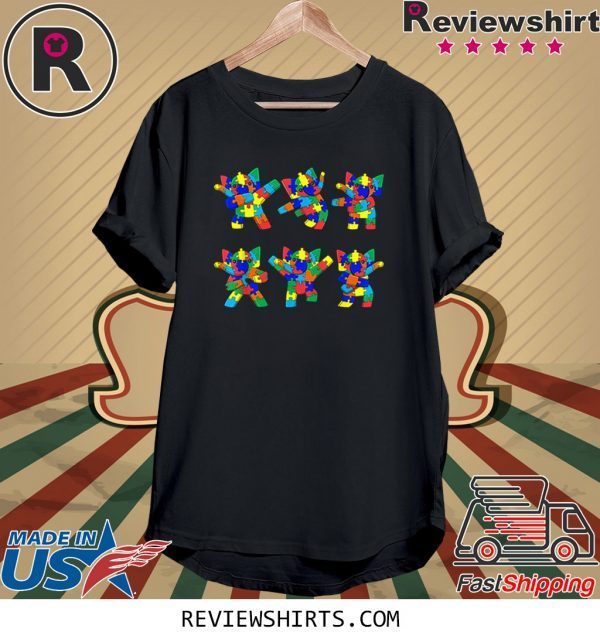 Dancing Elephants Puzzle Pieces Autism Dance TShirt