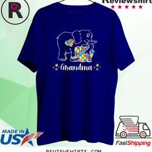 Grandma Bear Support Autism Awareness Day Tee Shirt